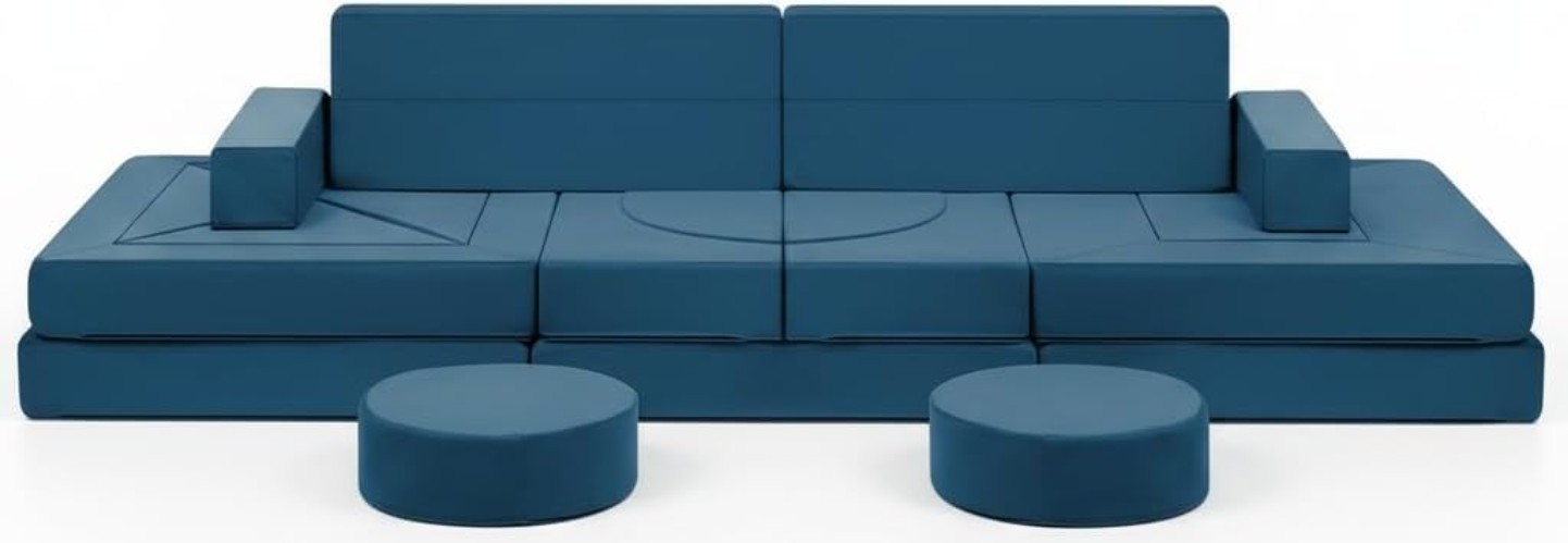 22Pcs Modular Kids Play Couch - Kids Couch for Playroom Bedroom Living Rooms ...