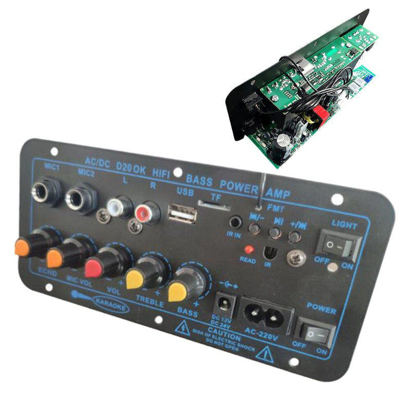 Amplifier Board 60-200W bluetooth AMP USB FM Radio TF Player Audio Subwoofer NEW