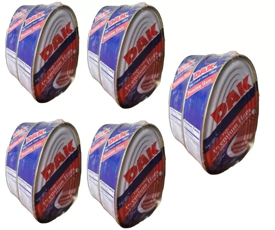 DAK Premium Ham Fully Cooked water added 10 PKS-16oz. Ready to eat
