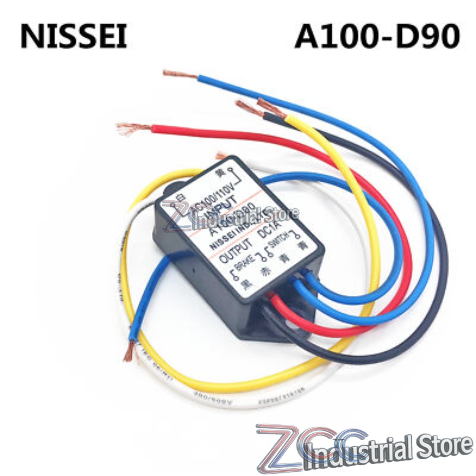 NISSEI A100-D90 INPUT AC100/110V OUTPUT DC 1A BRAKE SWITCH rectifier