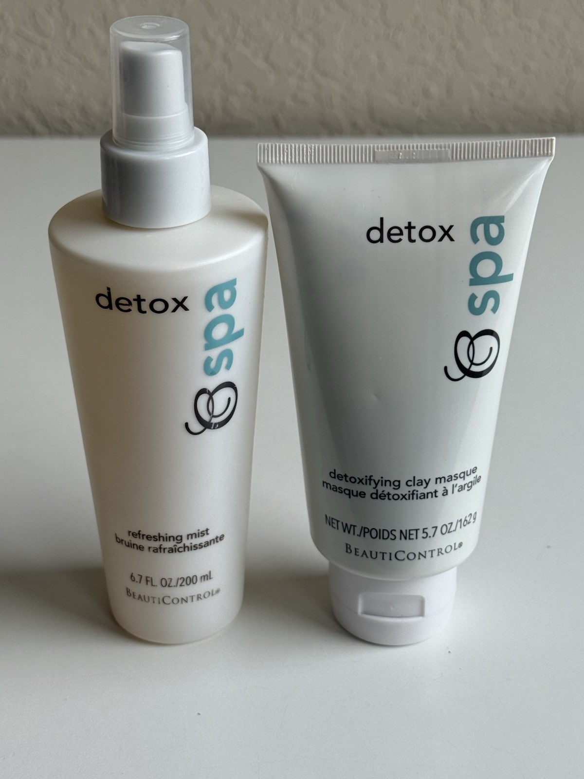 LOT! BeautiControl Detox Spa Clay Masque Detoxifying AND Refreshing Mist SEALED