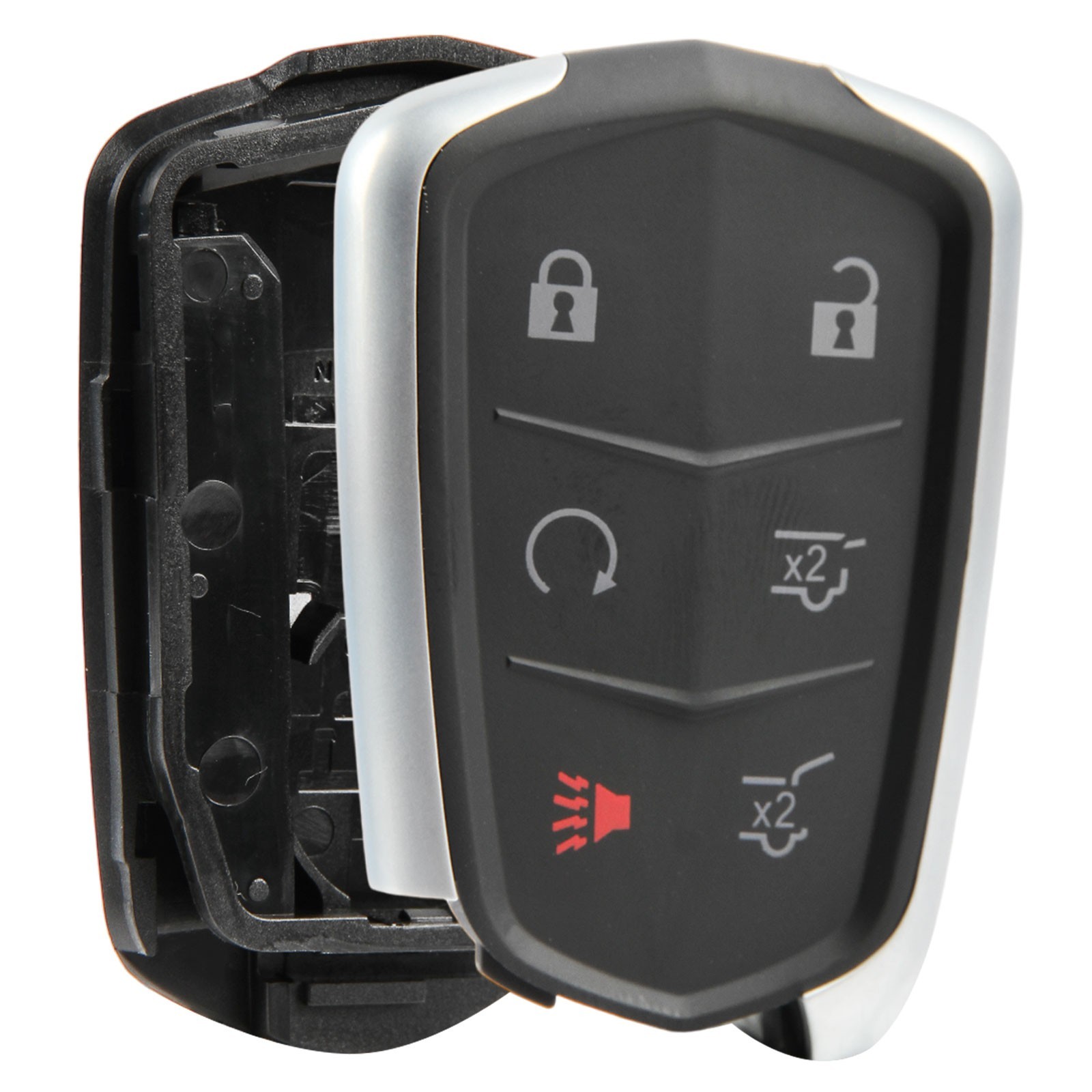 Key Fob Remote Shell Case Replacement for Cadillac Escalade HYQ2AB HYQ2EB