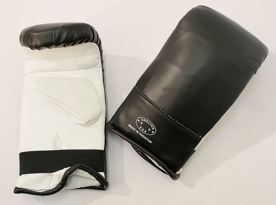 Last Punch Ultimate Fight Punch Bag Gloves Black & White S to XL Sizes