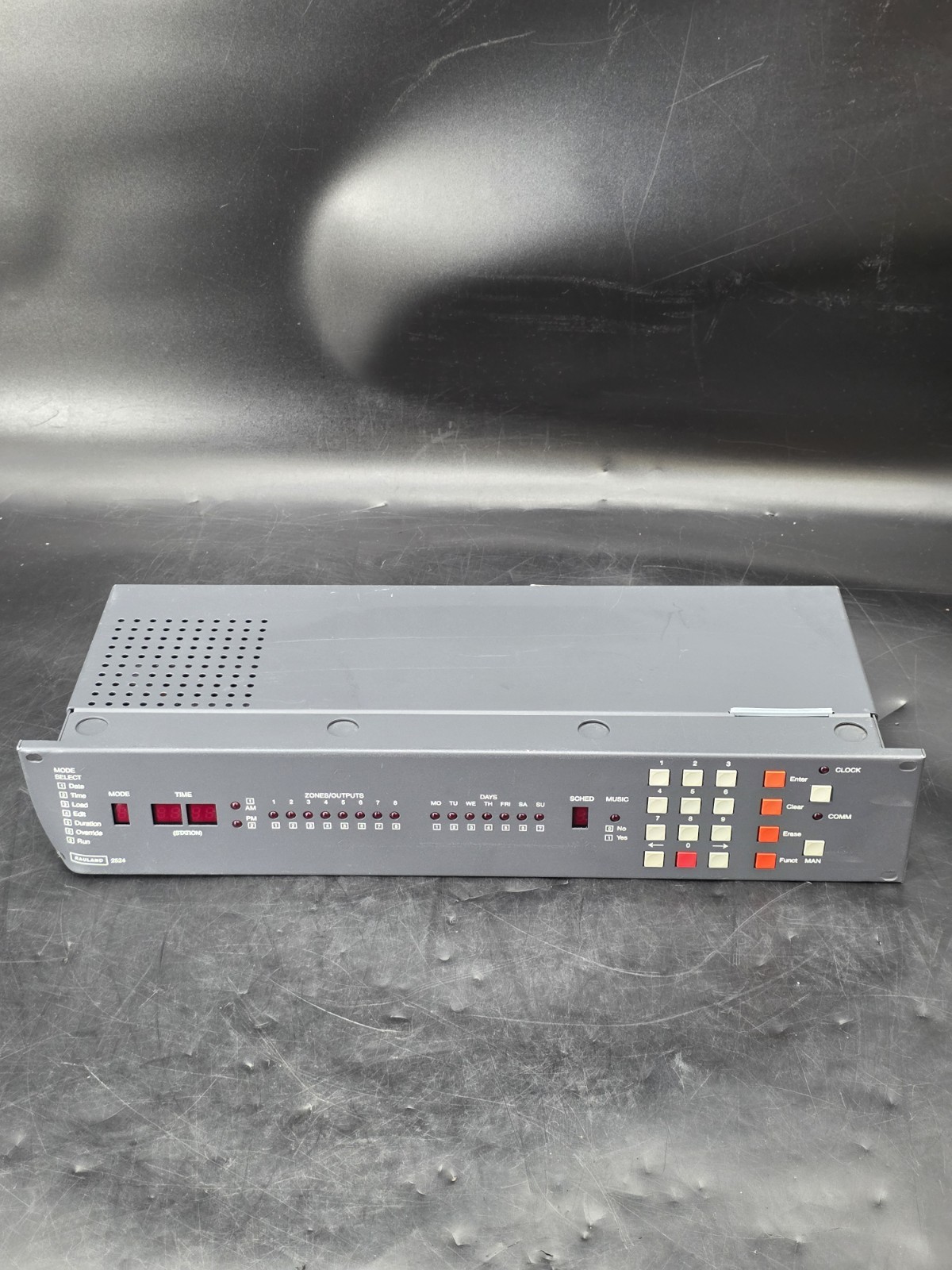 Rauland 2524 Master Clock Intercom Control System ( For Parts )