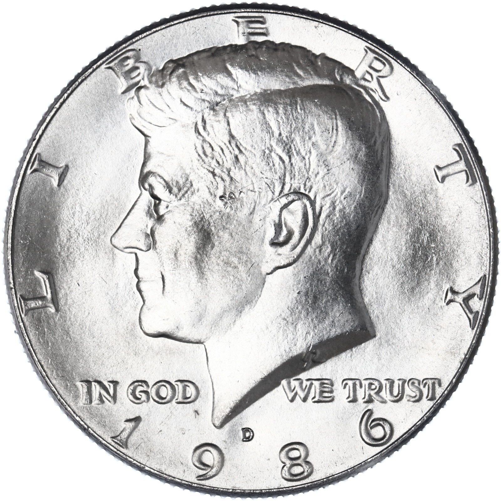 1986 D Kennedy Half Dollar CN-Clad BU