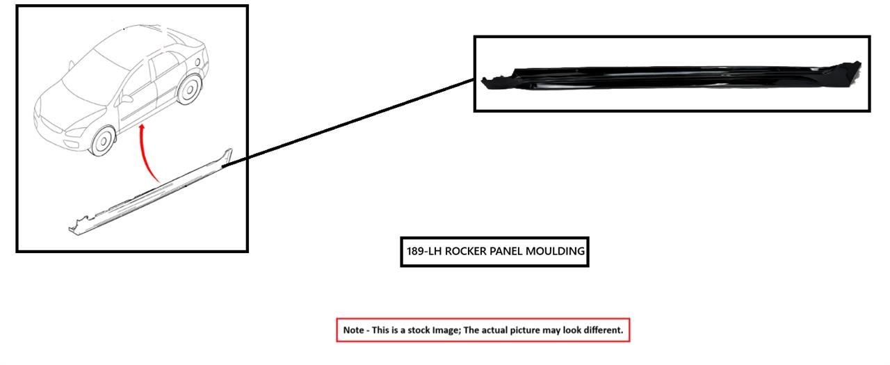 LEFT BLK ROCKER PANEL MOULDING OEM 2004 TOYOTA 4 RUNNER 7585235060B0