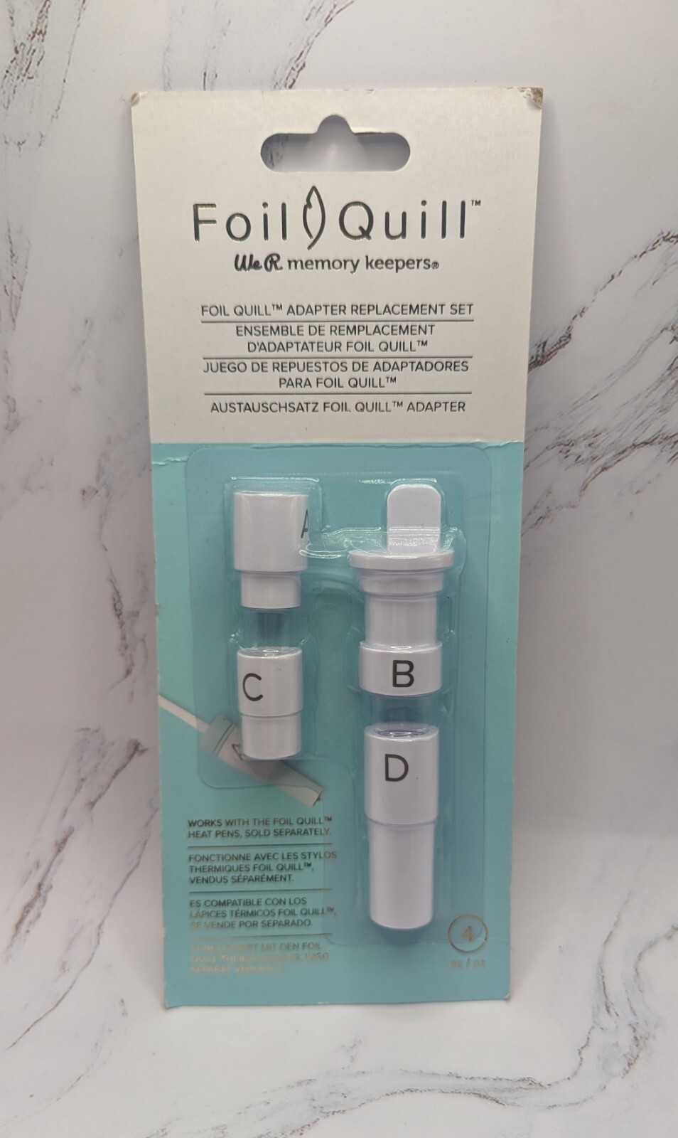 We R Memory Collection Foil Quill Pen Tool Adapter 4 pc 661023 Cricut Brother