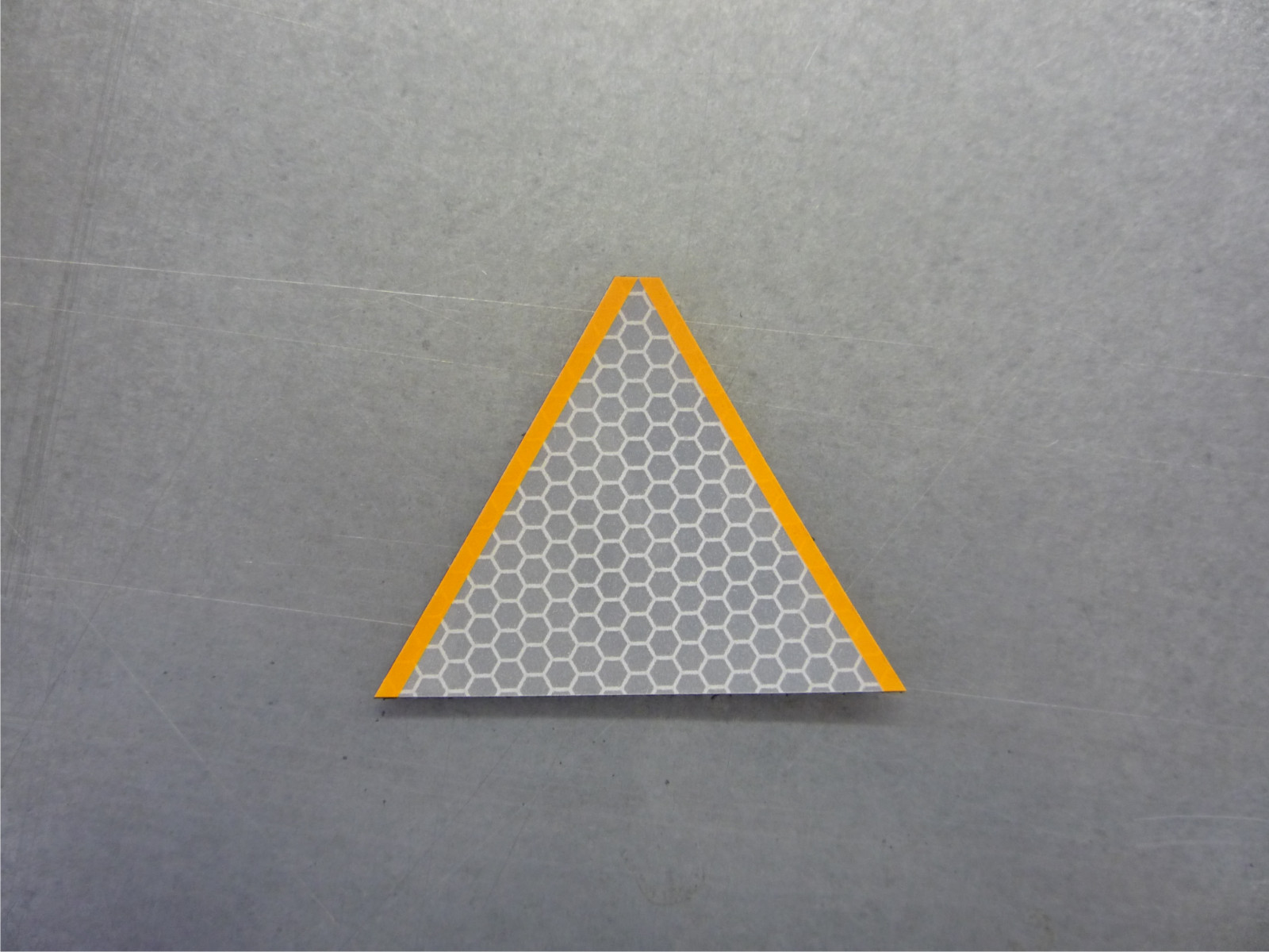 4 pk BLAZE SOLAS TRIANGLE PATCH MFG REMNANT 2.6” X 2.5” W/VELCRO® BRAND FASTENER