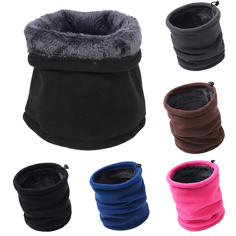 3 In 1 Winter Warm Men Women Neck Gaiter Polar Fleece Face Mask Thermal Scarves