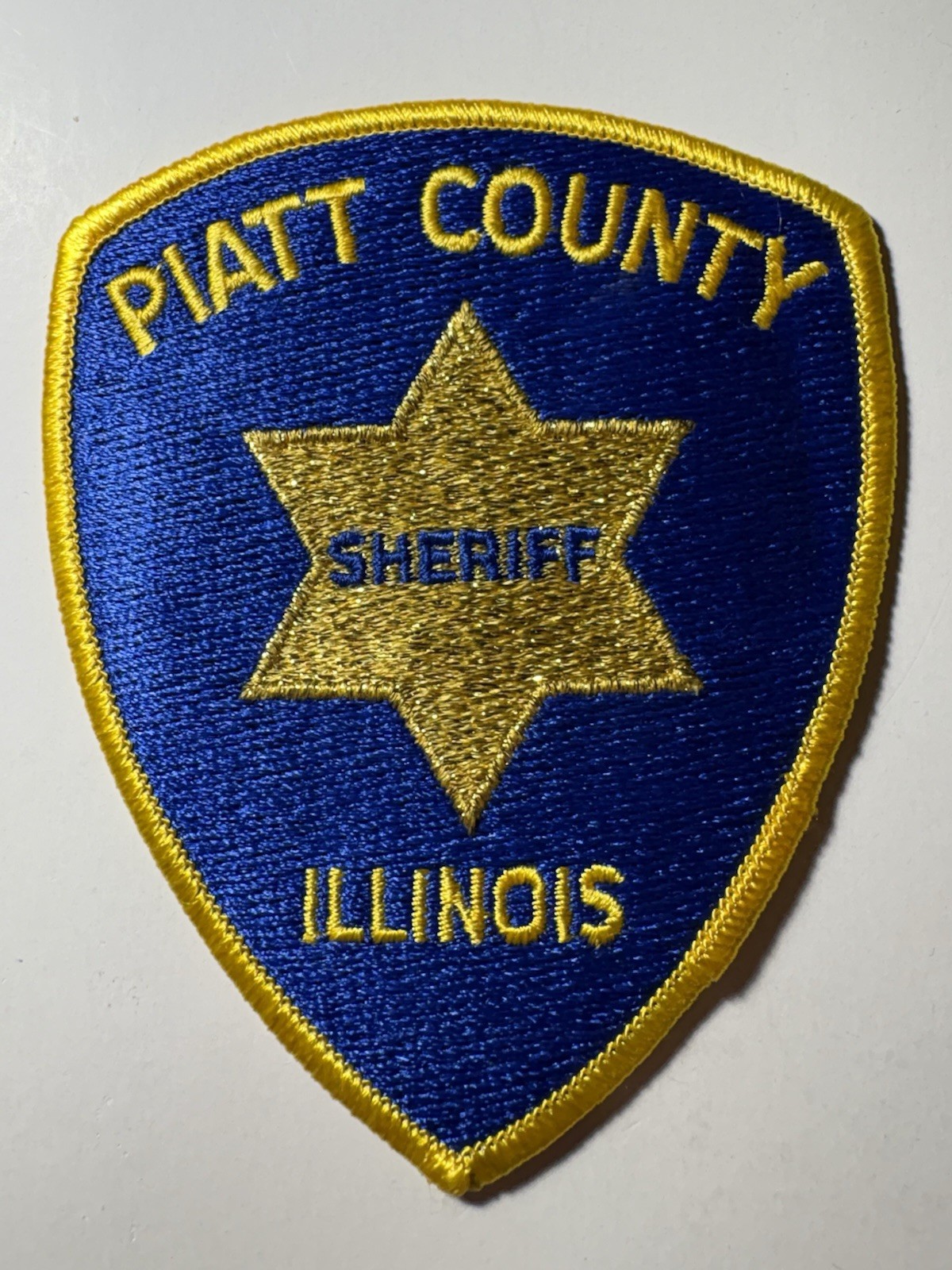 Piatt County Illinois Sheriff Patch ~ Obsolete / RARE