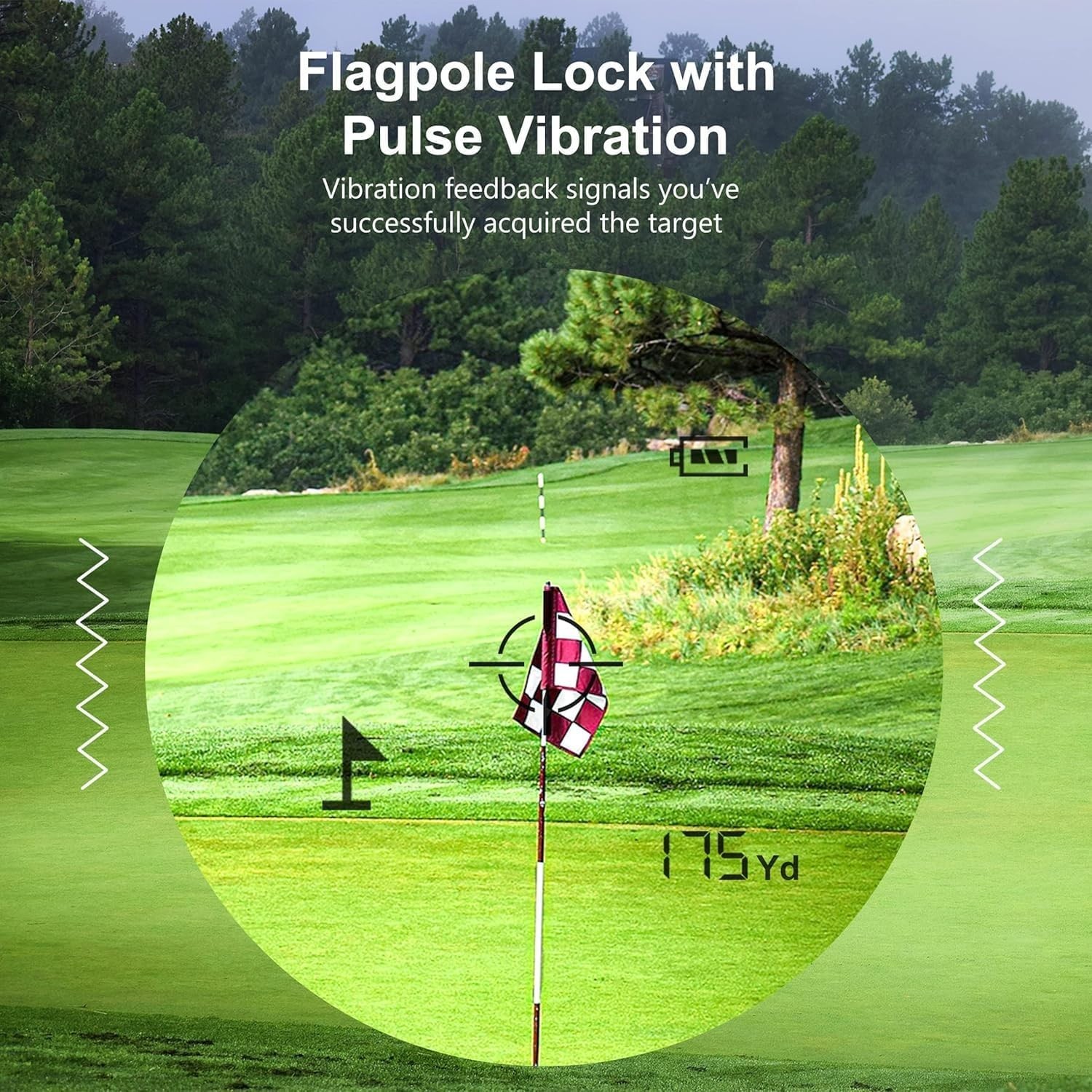 Accurate Golf Rangefinder - 6X Magnification 0.5yd Accuracy