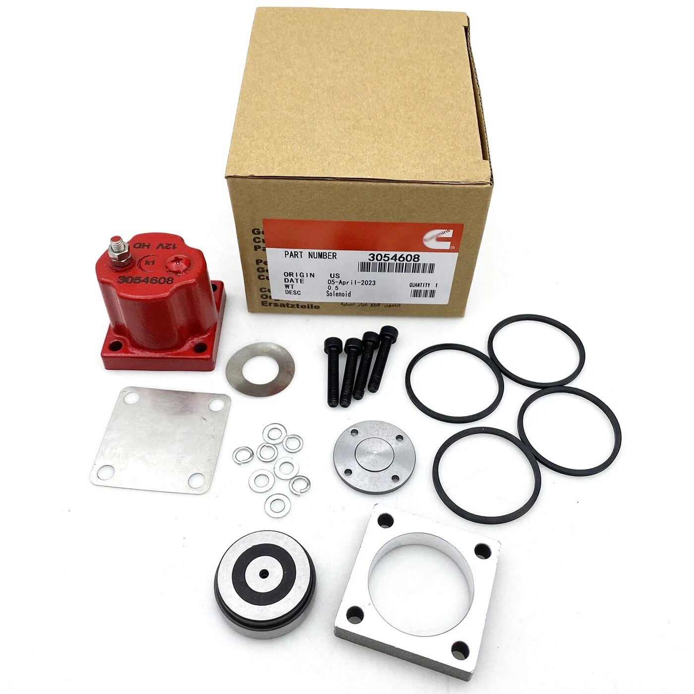 Fits for Cummins N14 Fuel Shutoff Valve Set 180204 209940 3054608 Solenoid New