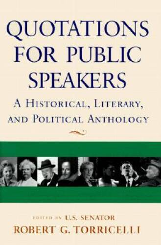 Quotations For Public Speakers - Hardcover - GOOD