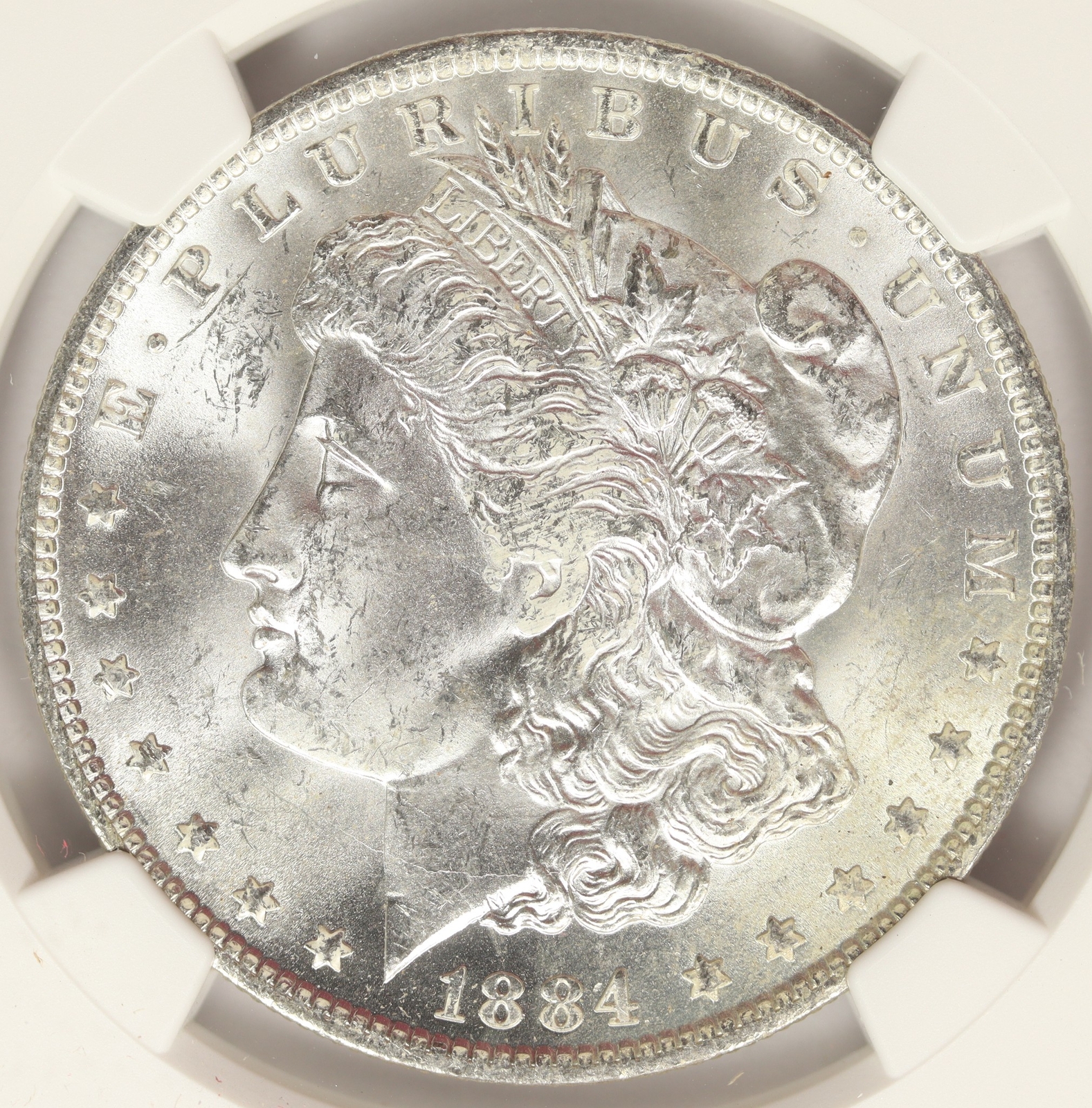 1884-O Morgan Silver Dollar $1 NGC MS63