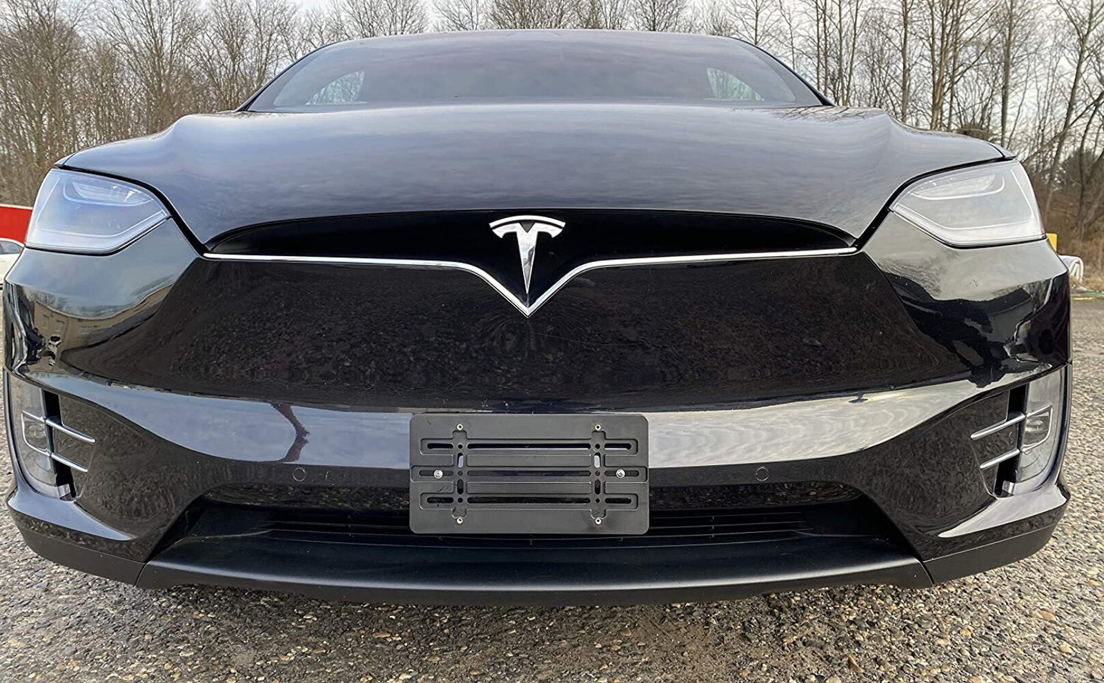 Tesla Model S, X Front License Plate Bumper Mount Holder Bracket, 2012-2024