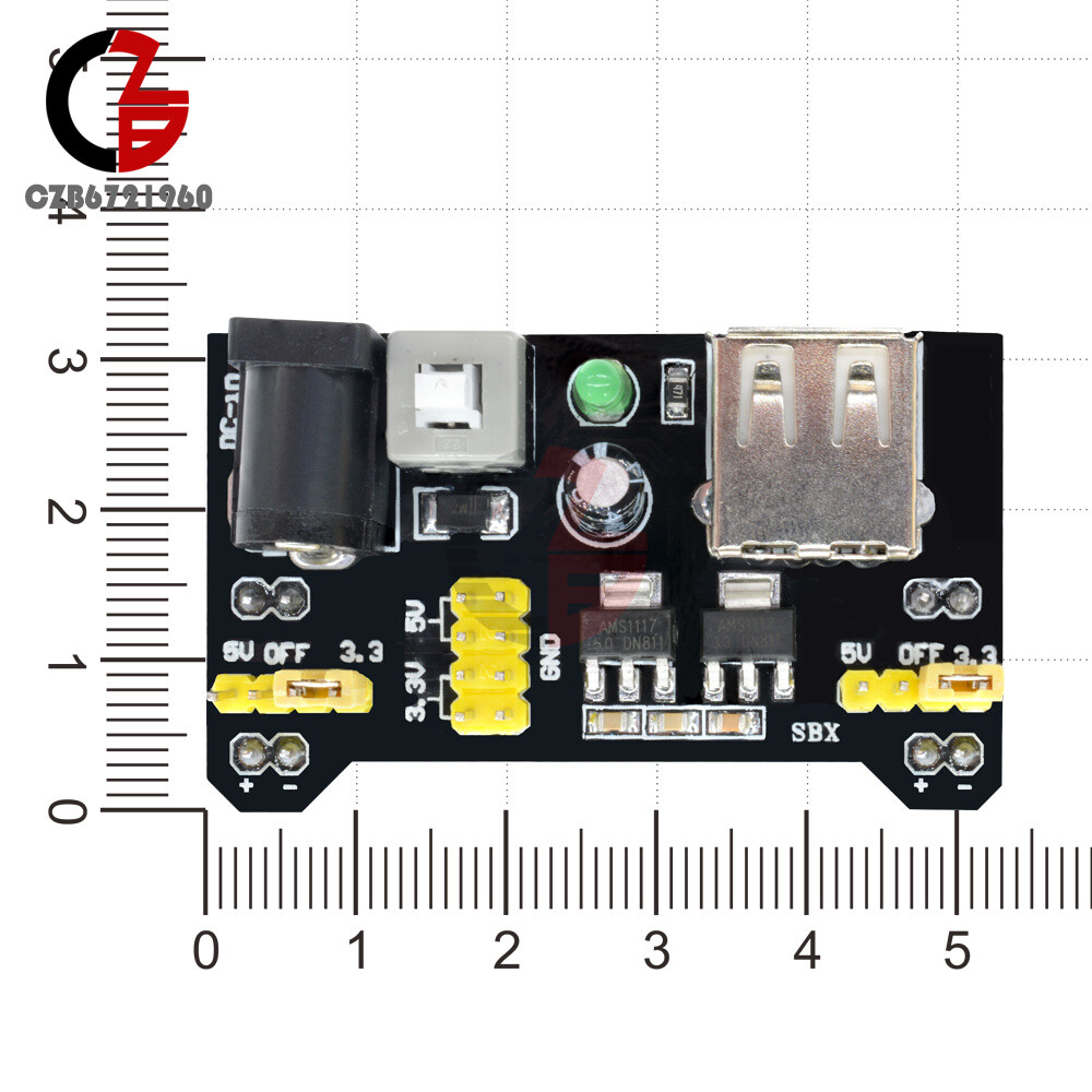 1/2/5/1010PCS Breadboard Power Supply Module USB 3.3/5V Fit For MB102 Breadboard