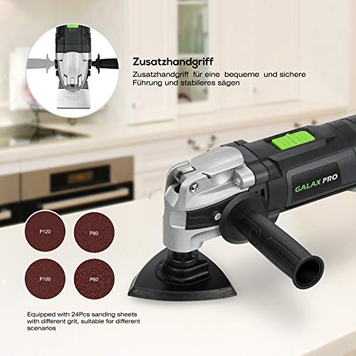 6 Variable Speed Oscillating Multi Tool Kit with Quick Clamp System 3.5A