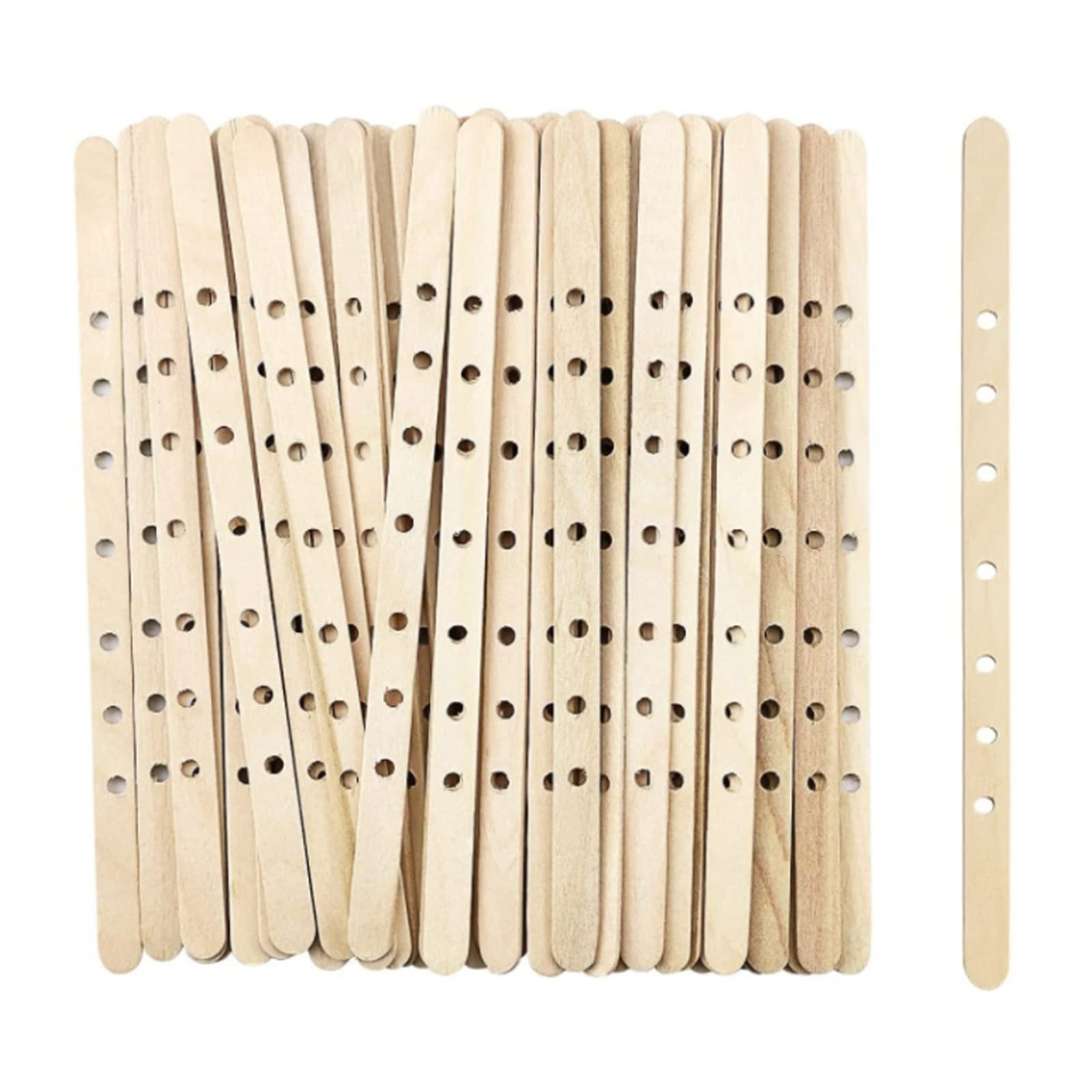 Candle Wick Holders- 100 Pcs Wooden Candle Wick Holders for Large and Multi W...