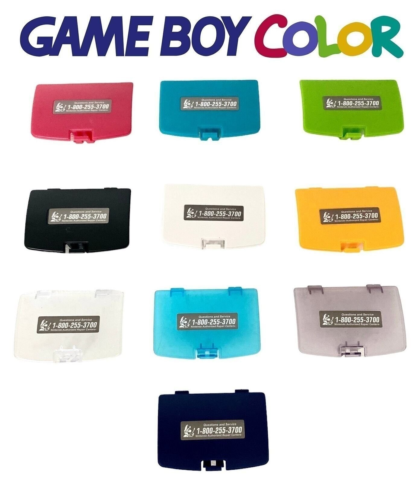 Game Boy Color Battery Cover for Nintendo GBC Door Sticker Grape Lime Teal Berry