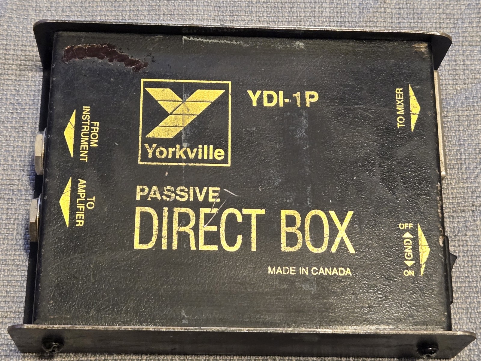 Yorkville YDI-1P Passive Direct DI Box Made in Canada