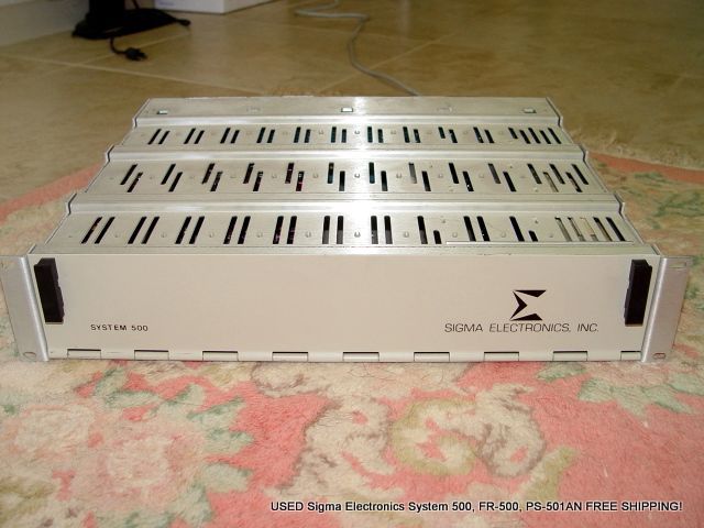 USED Sigma Electronics System 500, FR-500, PS-501AN FREE SHIPPING!