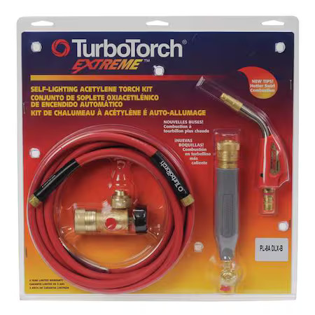 Turbotorch 0386-0835 Torch Kit, Pl-8Adlx-B Series, Acetylene, Cga-520, Pl-8A