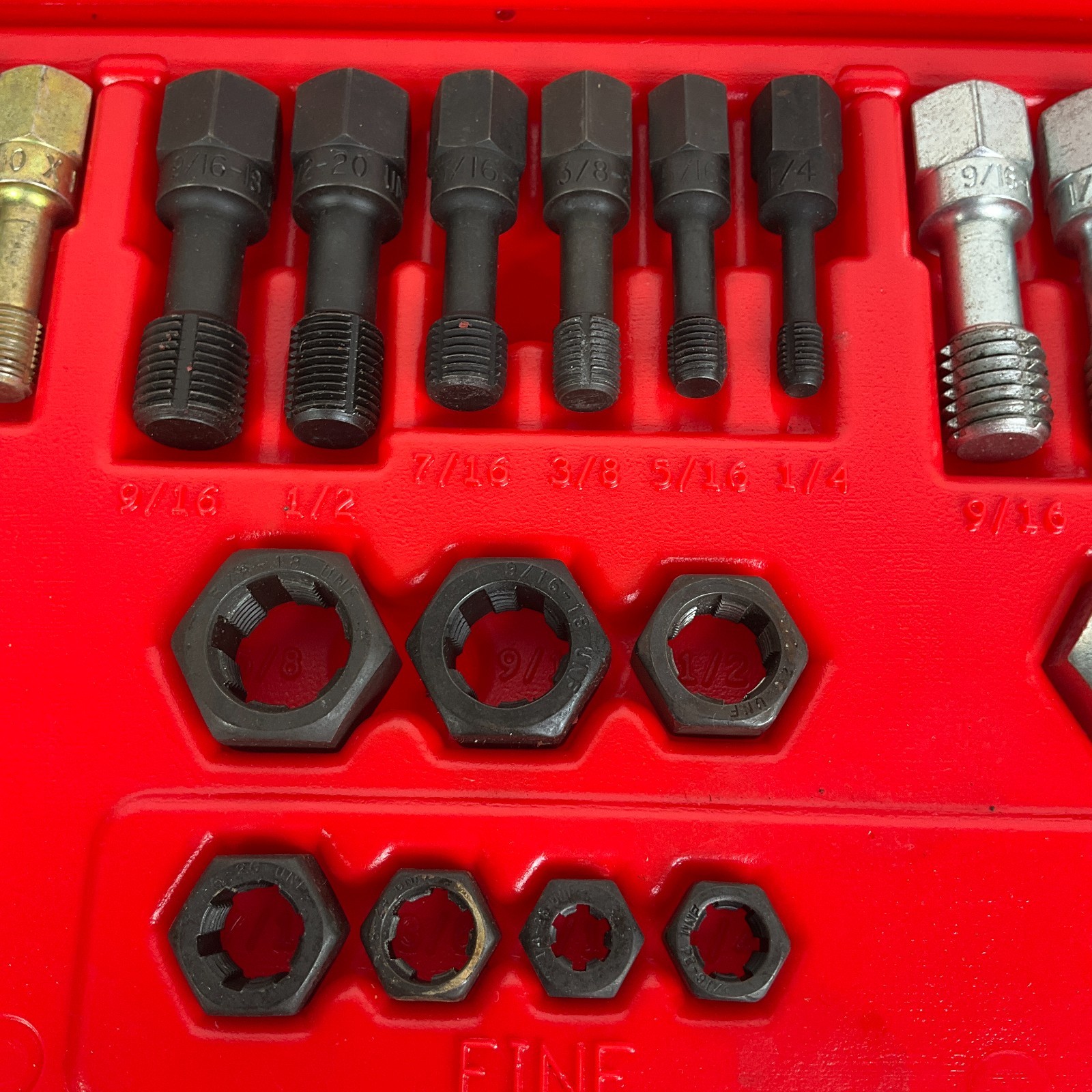Snap On Tools RTD48 48 Piece Master Rethreading Set Fractional Metric