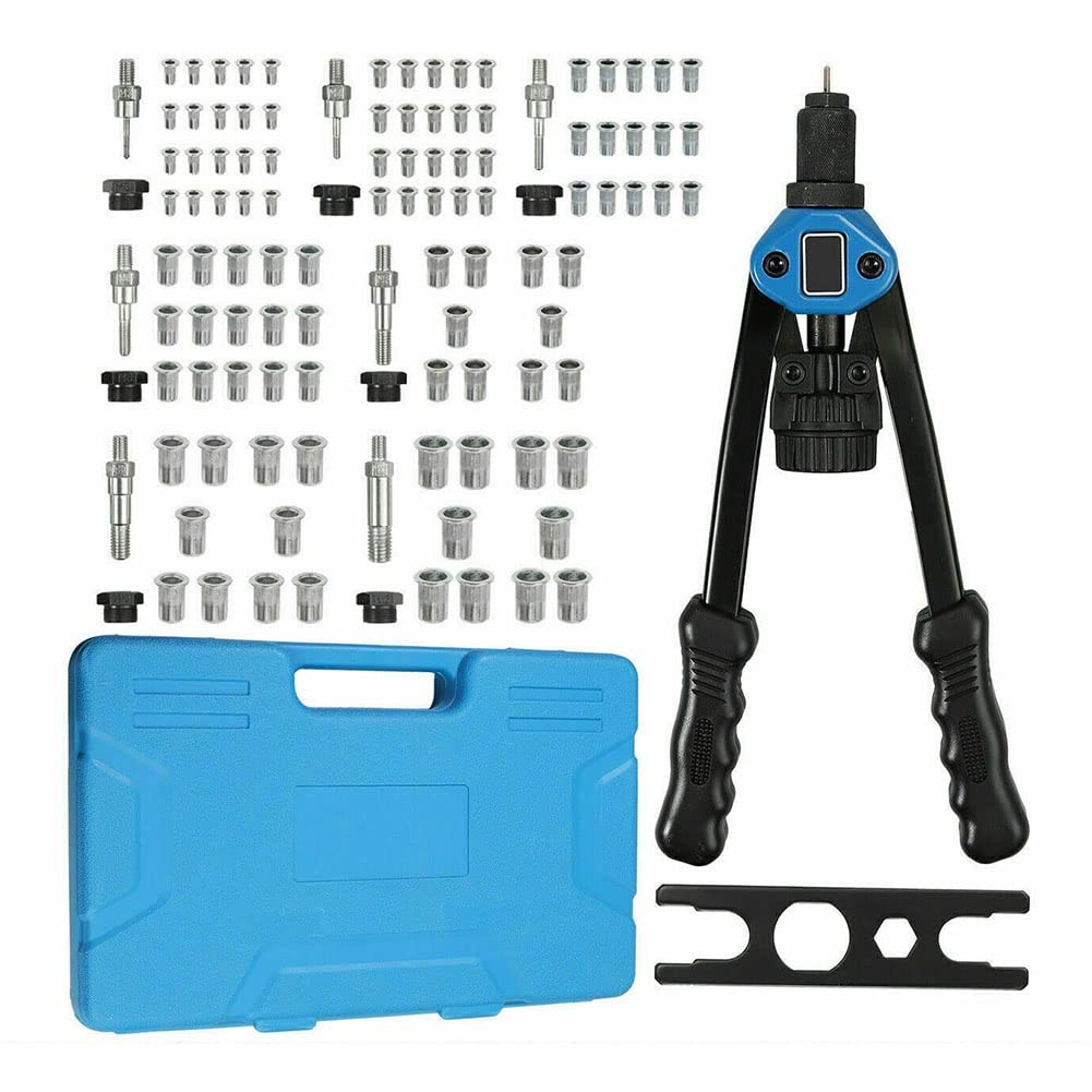 YWHWXB Rivet Nut Tool 13 Hand Riveter Nut Setter Kit - 110Pcs Heavy Duty Rivet
