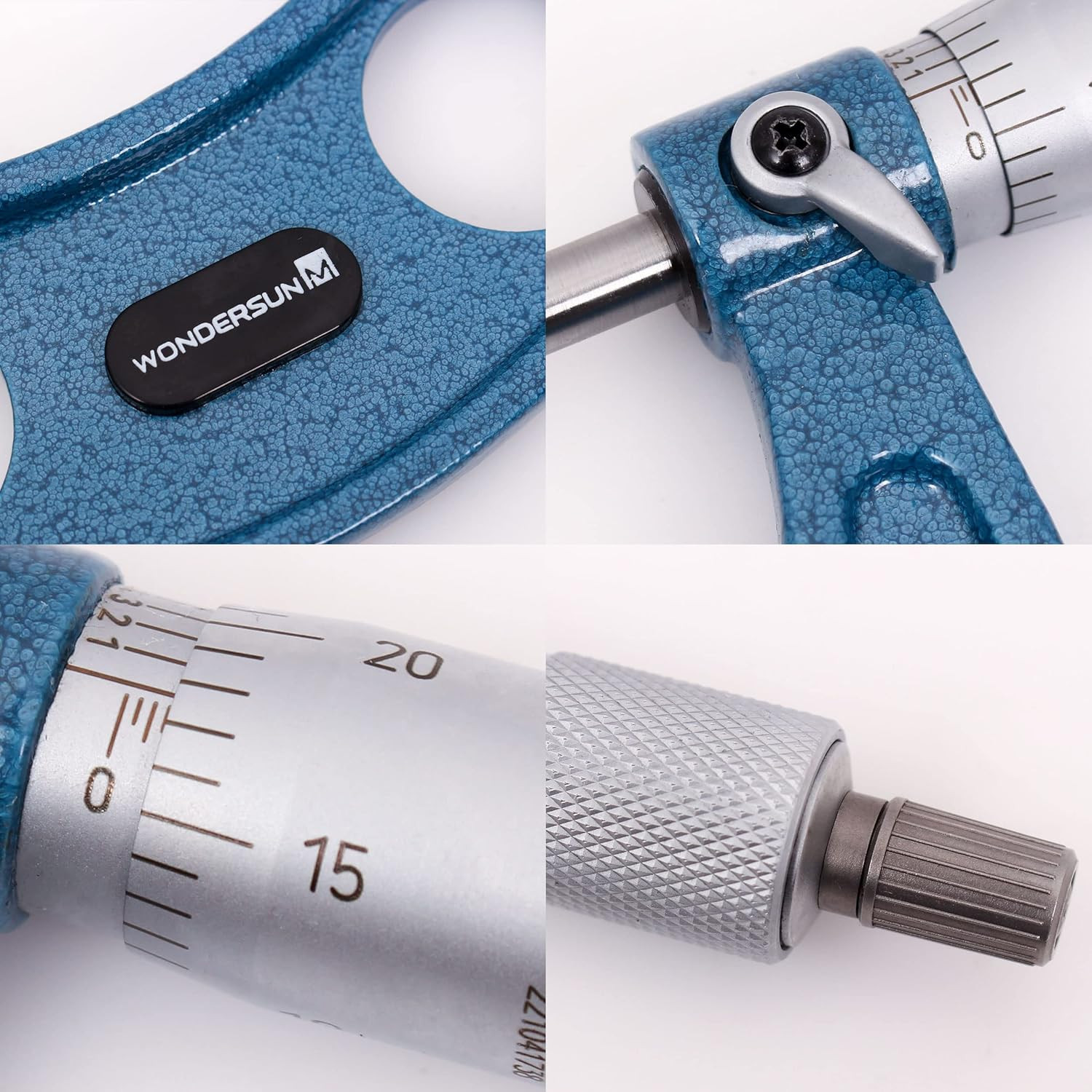 6PCS Outside Micrometer Set 0-6 Inch Precision Measuring Tool 0.0001" Grad