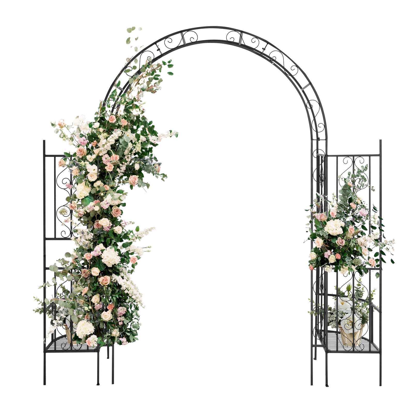 78*23*83.9 Arc Roof Double Layer  Arch Courtyard Black