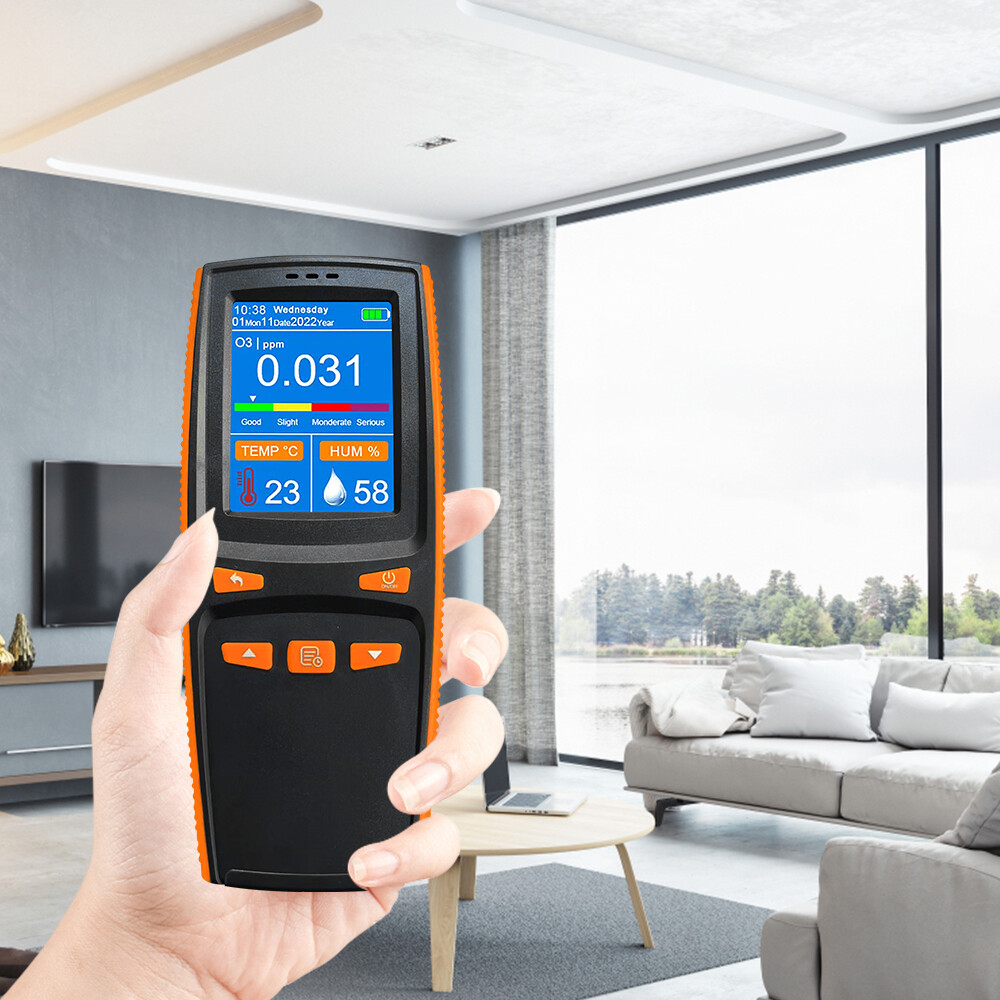 Portable LCD Ozone Analyzer O3 Ozone Detector Smart Sensor Ozone Meter A0T6