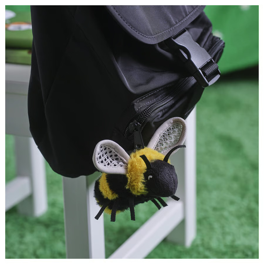 IKEA SKOGSDUVA Soft Toy, Mini-Bumblebee/Black Yellow, 3 ¼ "