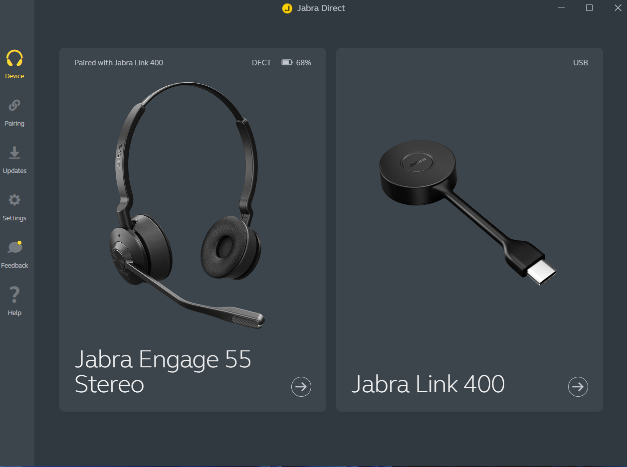 Jabra Engage 55 Long Range Wireless Headset  9559-470-125