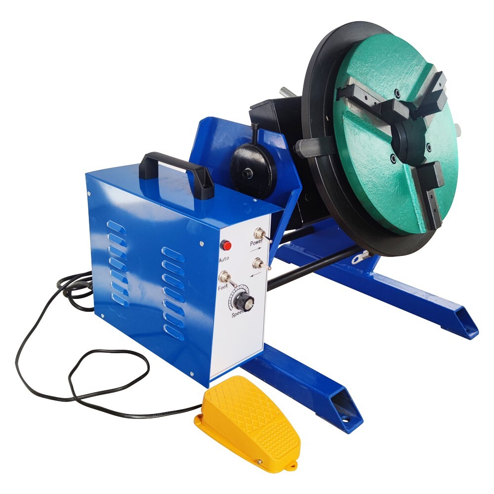 100KG Welding Positioning Machine Tables Positioner Turntable with 300mm Chuck