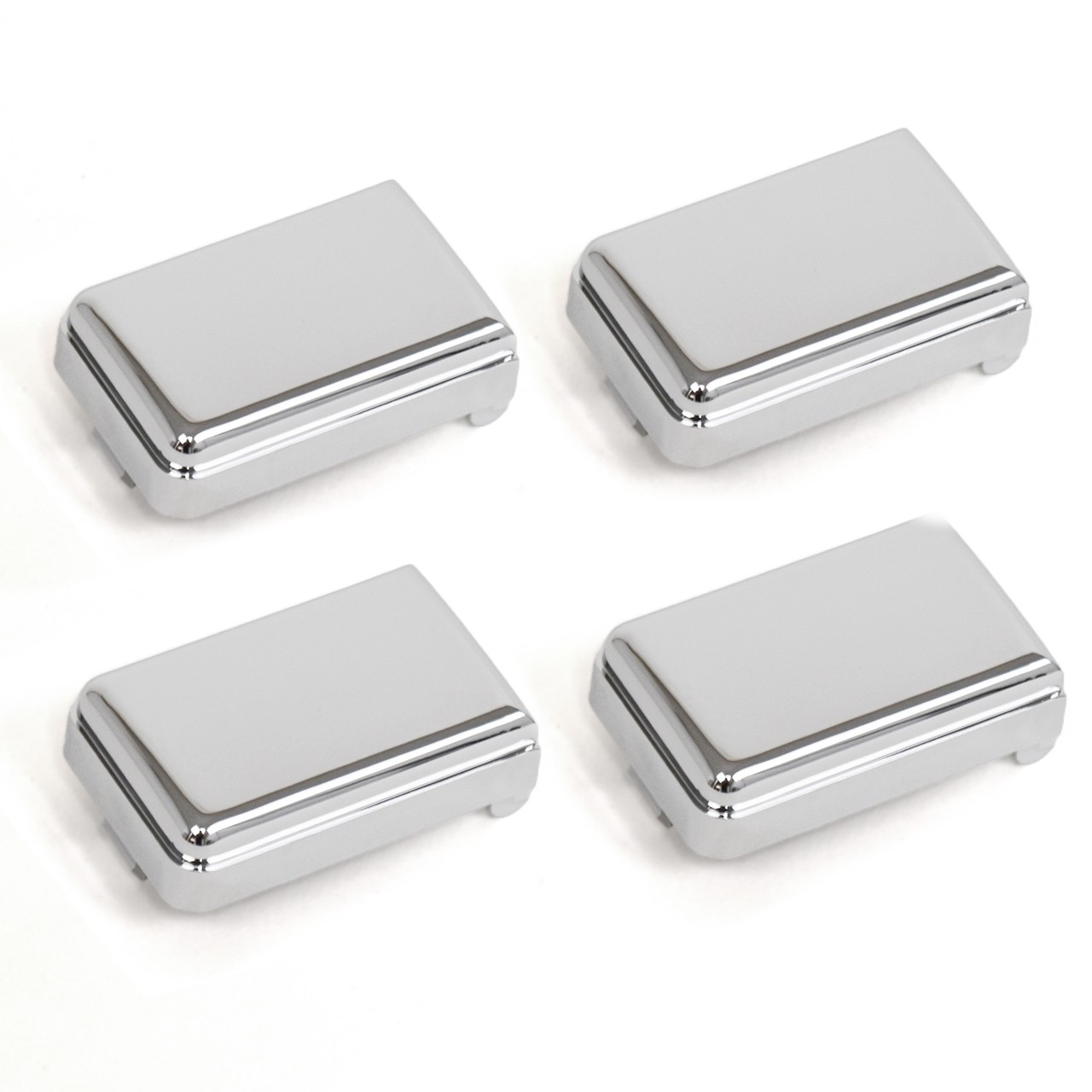 Door Pull Strap Cover Chrome 4-Pc Set 1981-1986 K10 Truck