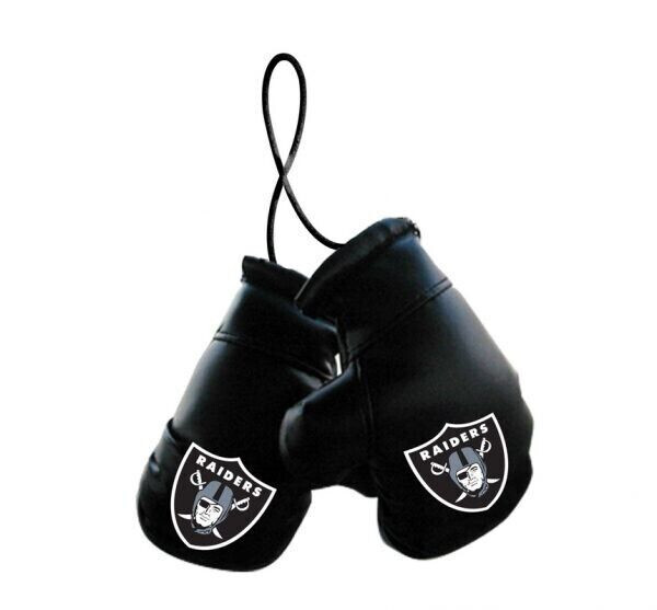 NFL Las Vegas Raiders Car Rearview Mirror Mini Boxing Gloves