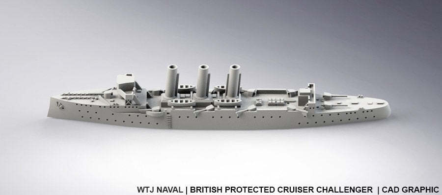 Challenger - UK Royal Navy - Pre Dreadnought Era - Wargaming - Axis and Allies -