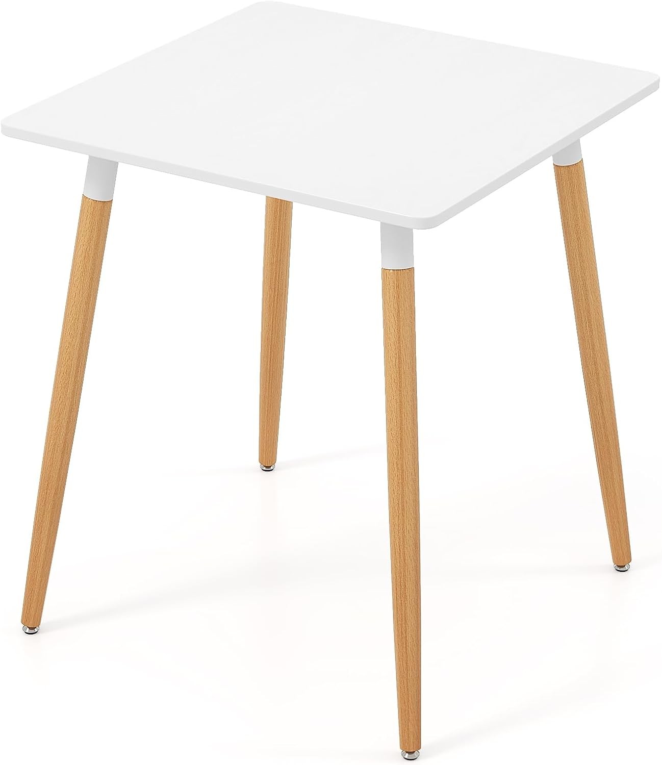 Square Dining Table 2 23.5" Small Kitchen Table W/ Adjustable Foot Pads