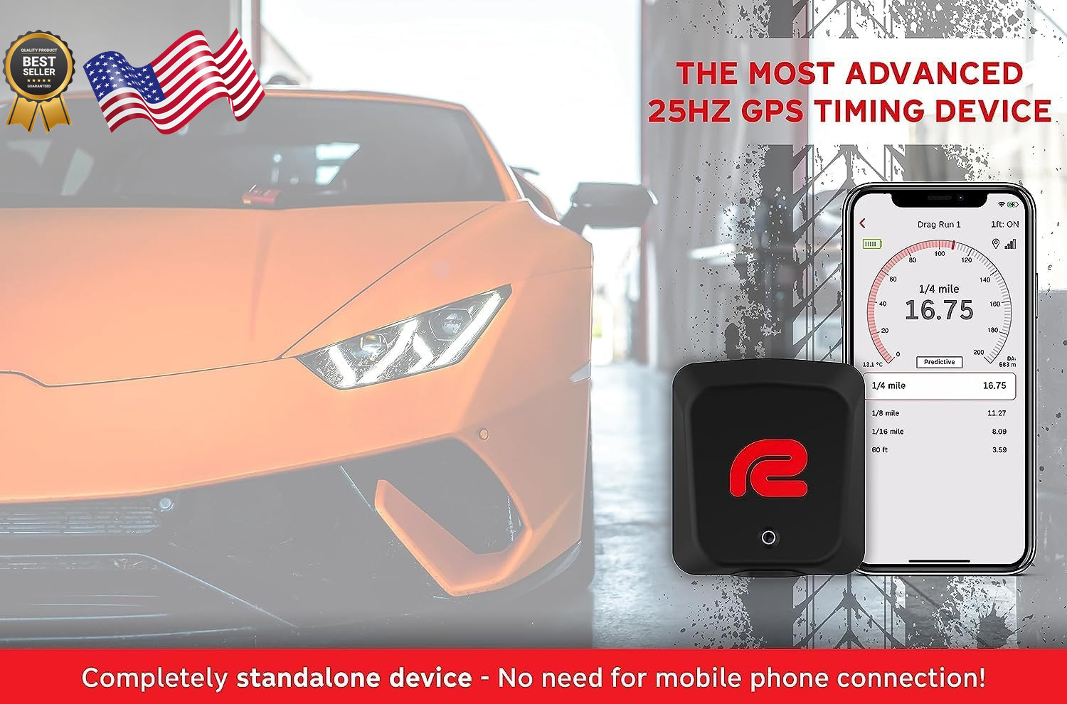 Mini S Standalone GPS Based Performance Meter Box 25Hz Car and Motorcycle NEW
