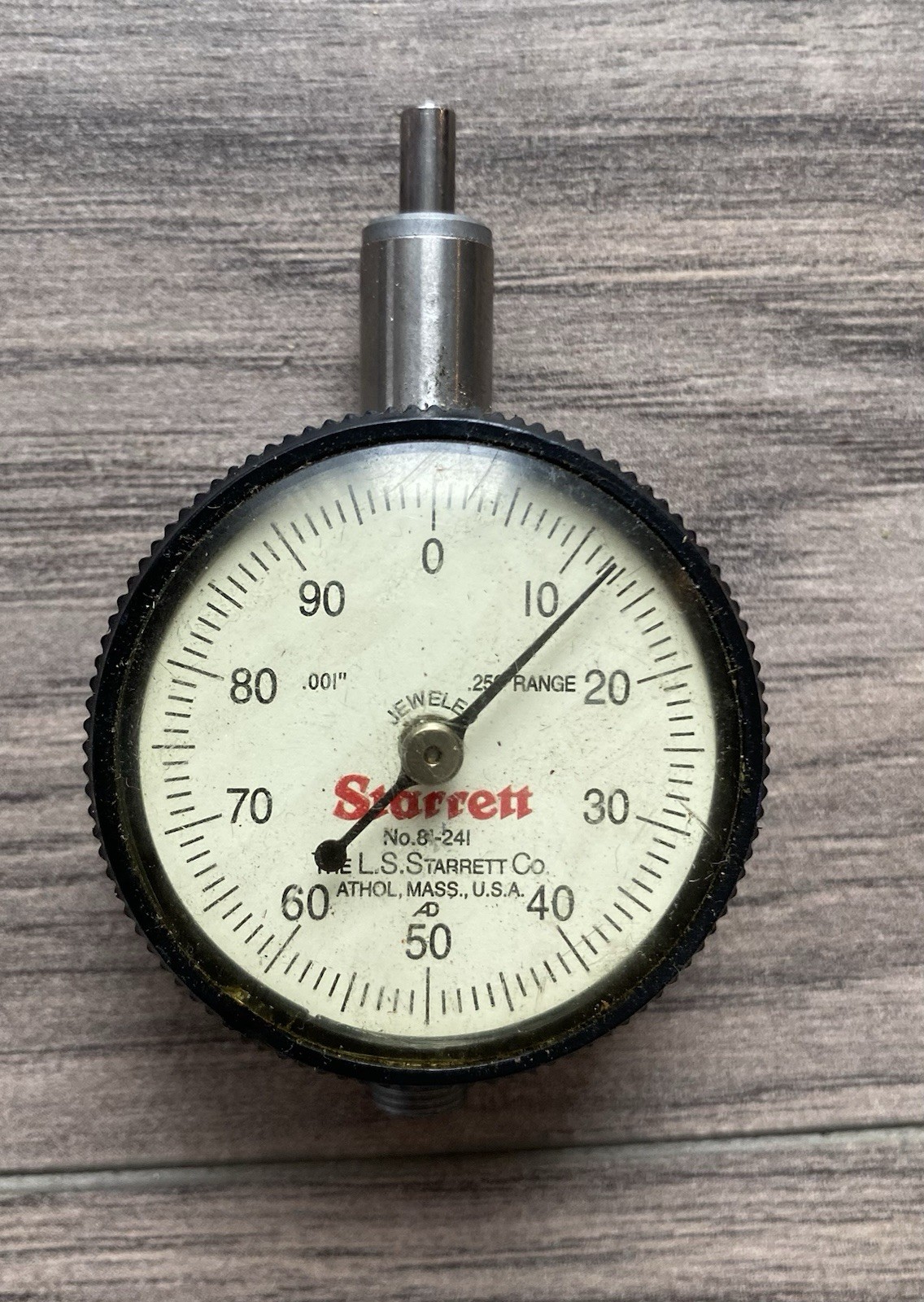 STARRETT  Dial Indicator - No. 81-241 - .001" - .250" Range