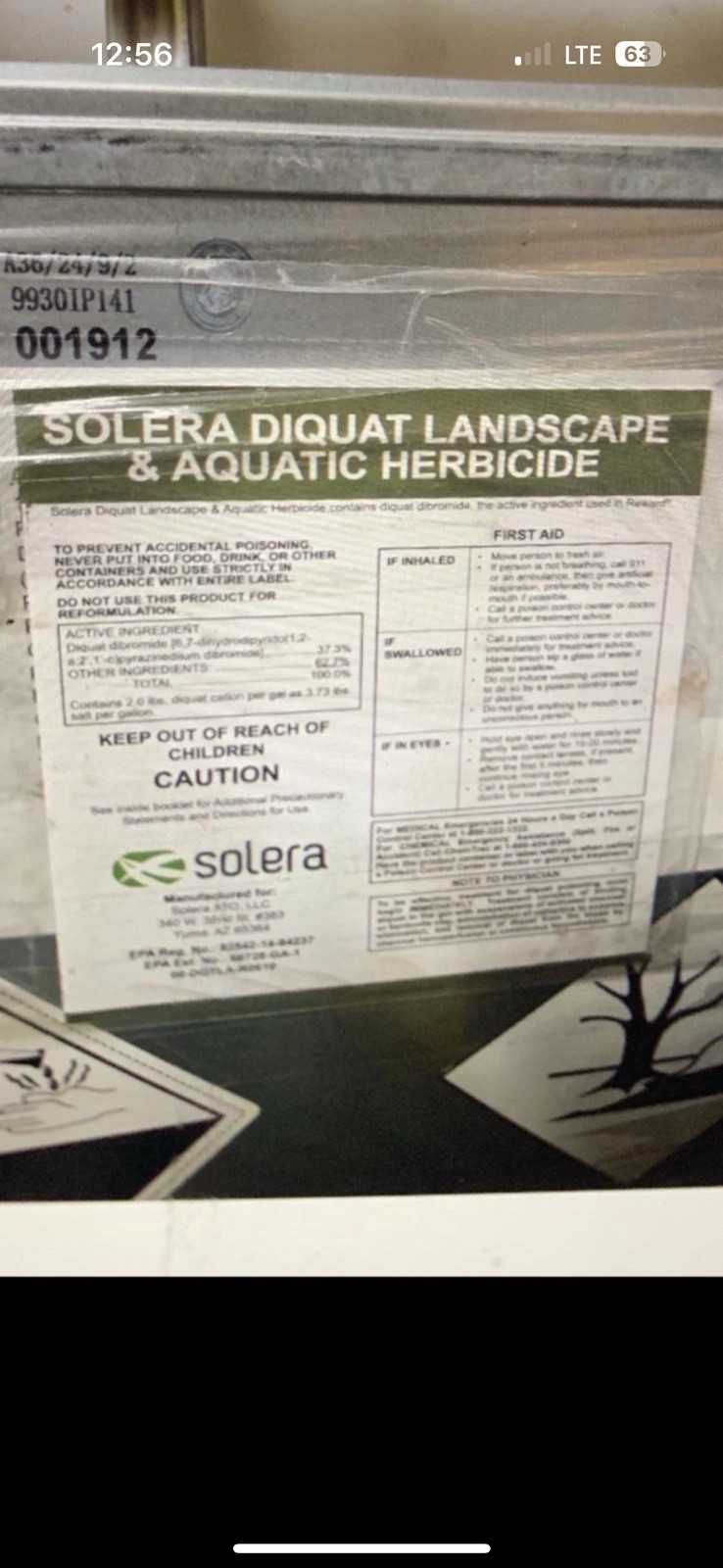Solera Diquat Aquatic & Landscape Herbicide - 10 Gallons BEST BRAND BEST PRICE!