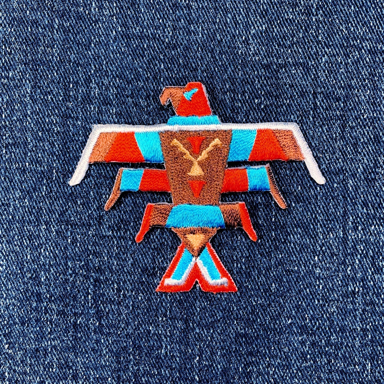 Firebird Applique Patch - Eagle Bird Embroidered Badge Iron On 2.5"