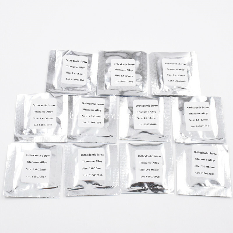 Dental Orthodontic Micro Implants Mini Screw Self-Drilling 15 Sizes /Screwdriver