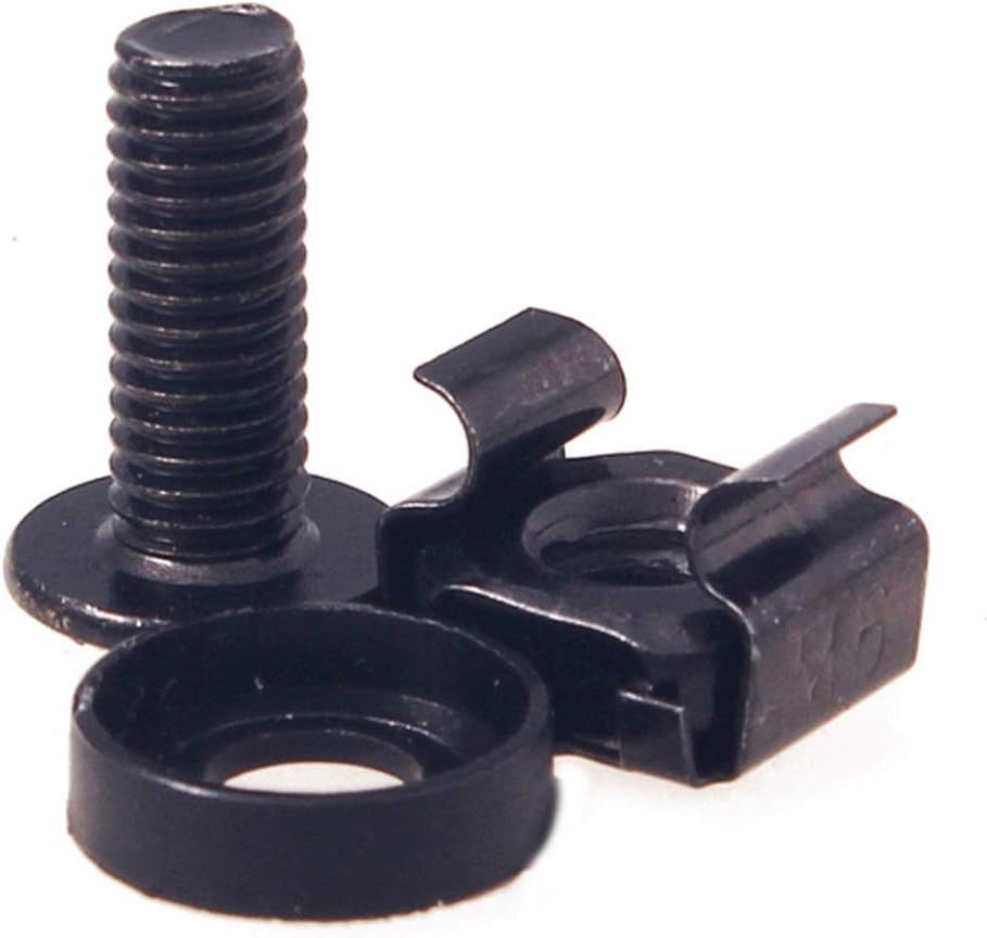 M6 Cage Nut Kit - 50 Sets Cage Nuts Screws Washers for Server Rack Mounting M6 X