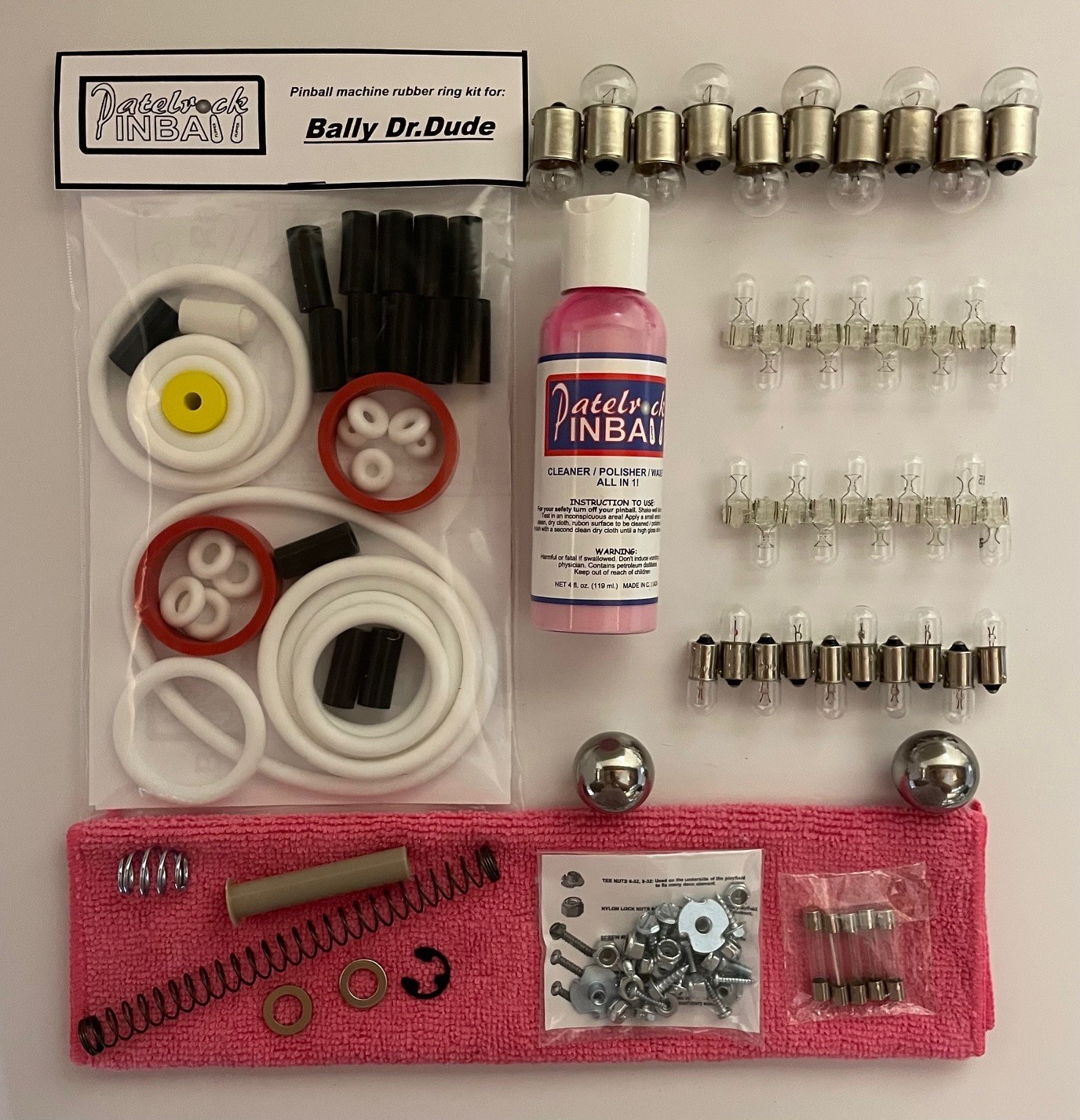 1990 Bally / Midway Dr Dude Pinball Machine Maintenance Tune Up Kit