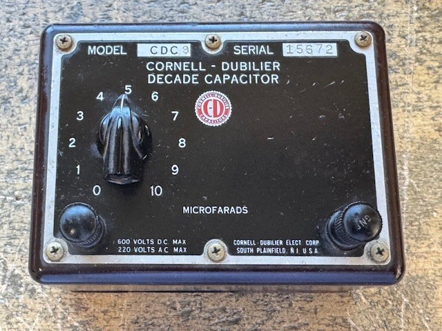 Cornell-Dubilier Model CDC3 Decade Capacitor