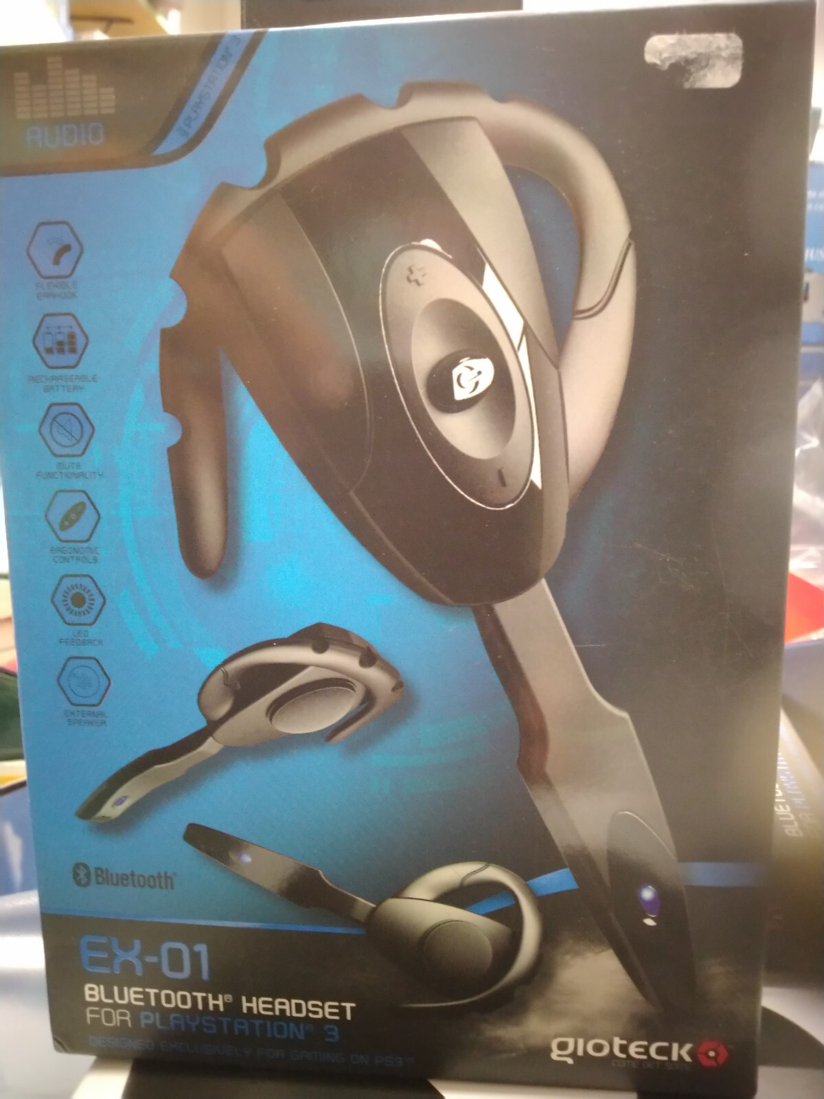 PS3 - GIOTEK EX-01 Bluetooth Headset for Playstation 3 - NEW NEW