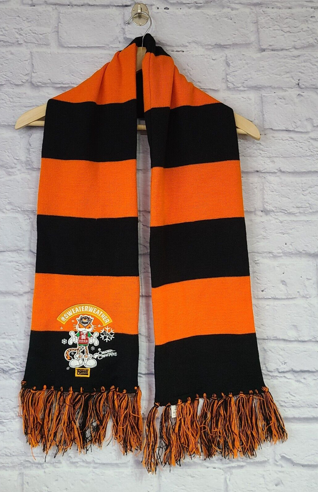Pepsi Co. Cheetos Sweater Weather Scarf One Size Chester Orange Black Striped