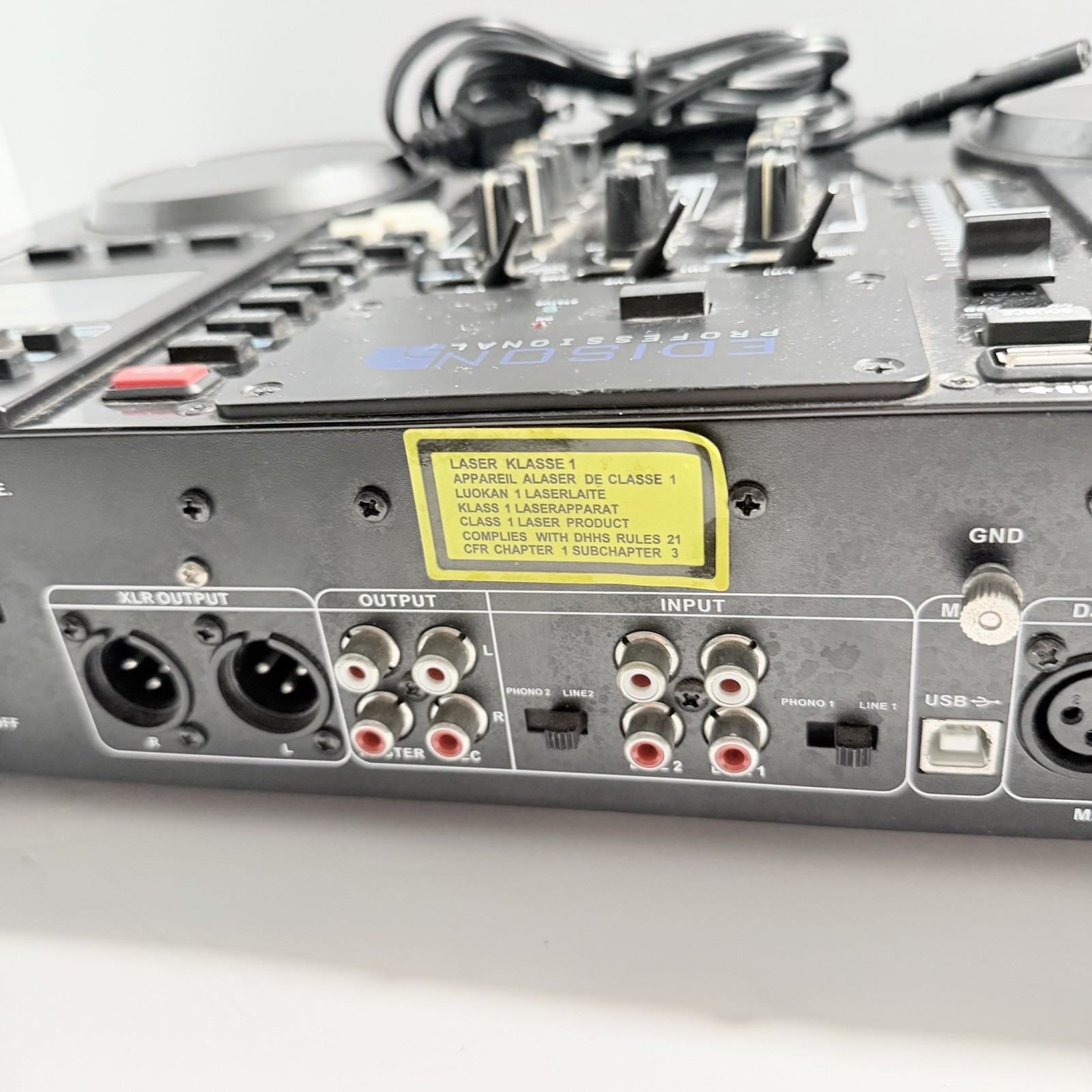 Edison Scratch 2500 MKIV Professional Dual CD USB MP3 DJ Audio Mixer UNTESTED