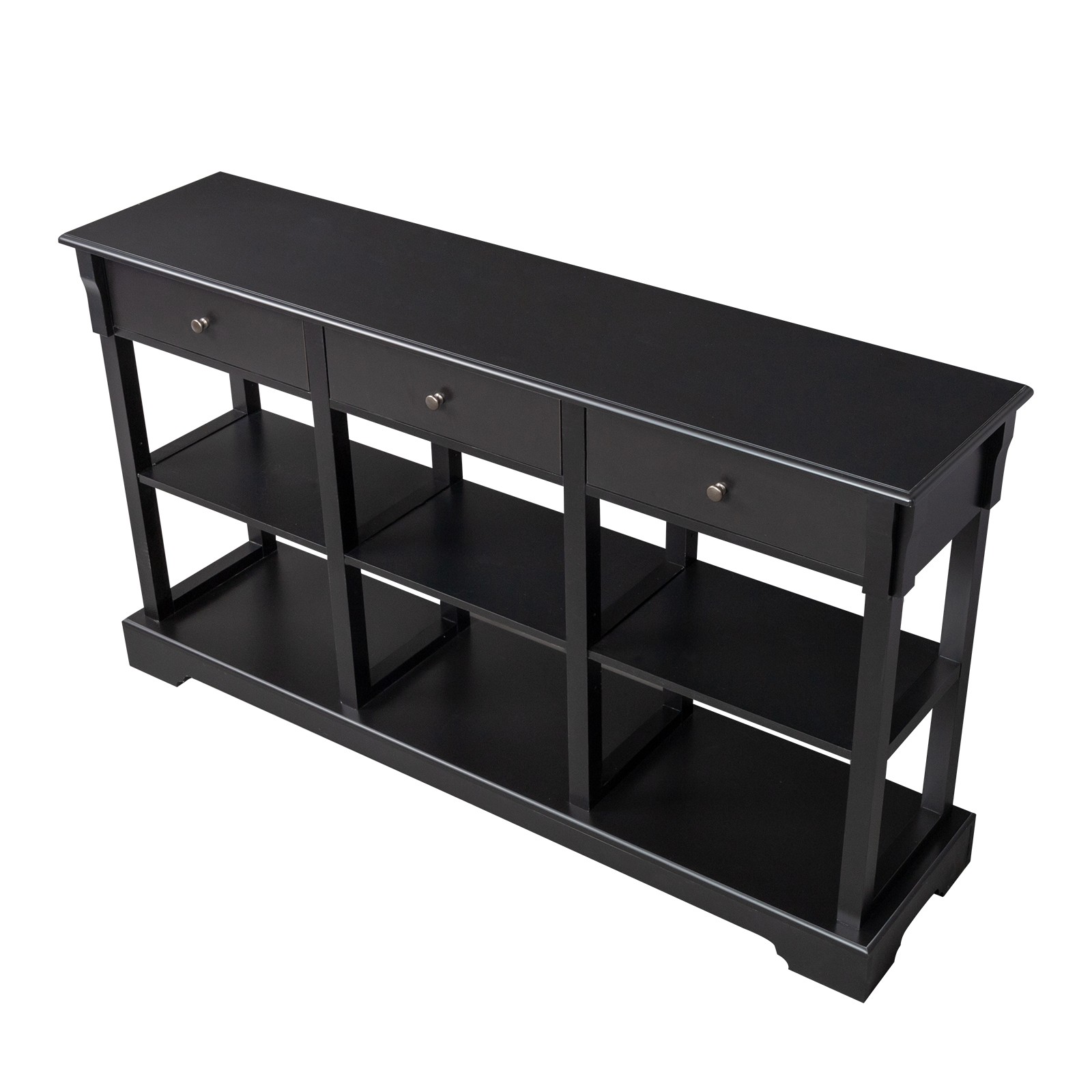 Console Sofa Table with Ample Storage, Retro Kitchen Buffet Cabinet Sideboard